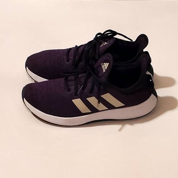Adidas Sportswear Cloudfoam Pure SPW Legend Sneakers Shoes Size 8.5 Navy Blue - Picture 1 of 5